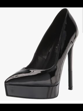 Madden Girl Black Patent Platform Stiletto Pump